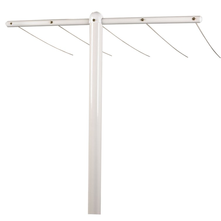 Outdoor best sale clothesline pole